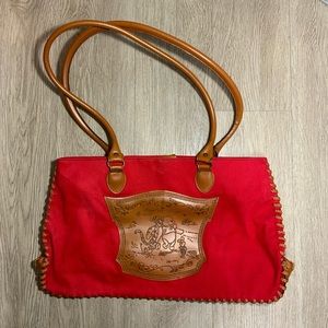 Red Winnie the Pooh & Tigger large tote bag ❤️